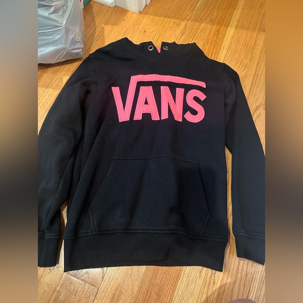 Vans Black and Pink Hoodie